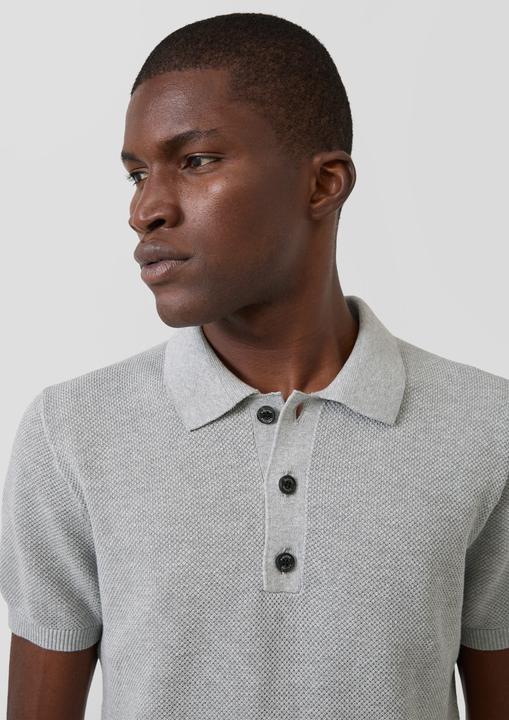 Produktbild s.Oliver Strickpullover aus Baumwolle mit Polokragen (XL)