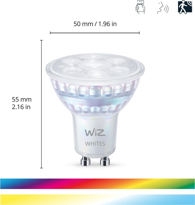 Produktbild WiZ Leuchtmittel (GU10, 4.70 W, 345 lm, 1 x, F)