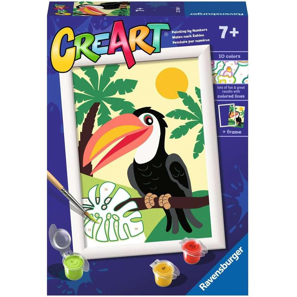 Ravensburger Malen nach Zahlen - Tukan im Dschungel