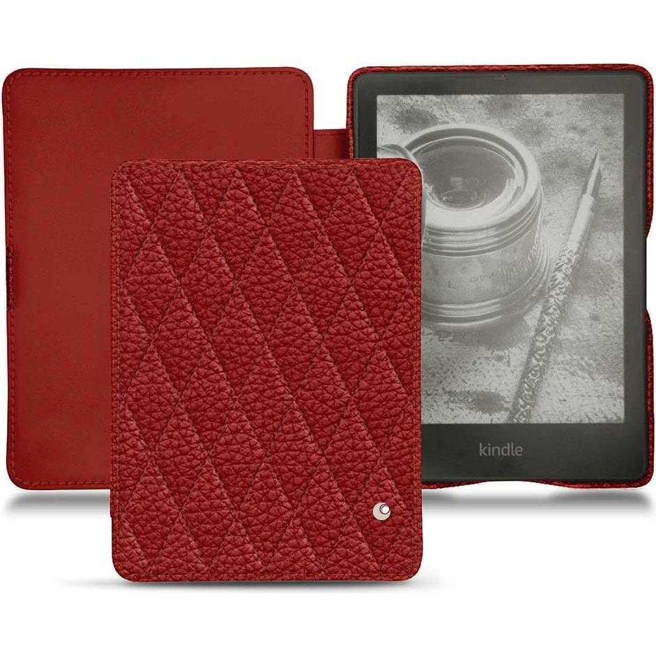 Noreve Lederschutzhülle horizontal (Kindle Papewhite (2021)), Tablet Hülle, Rot