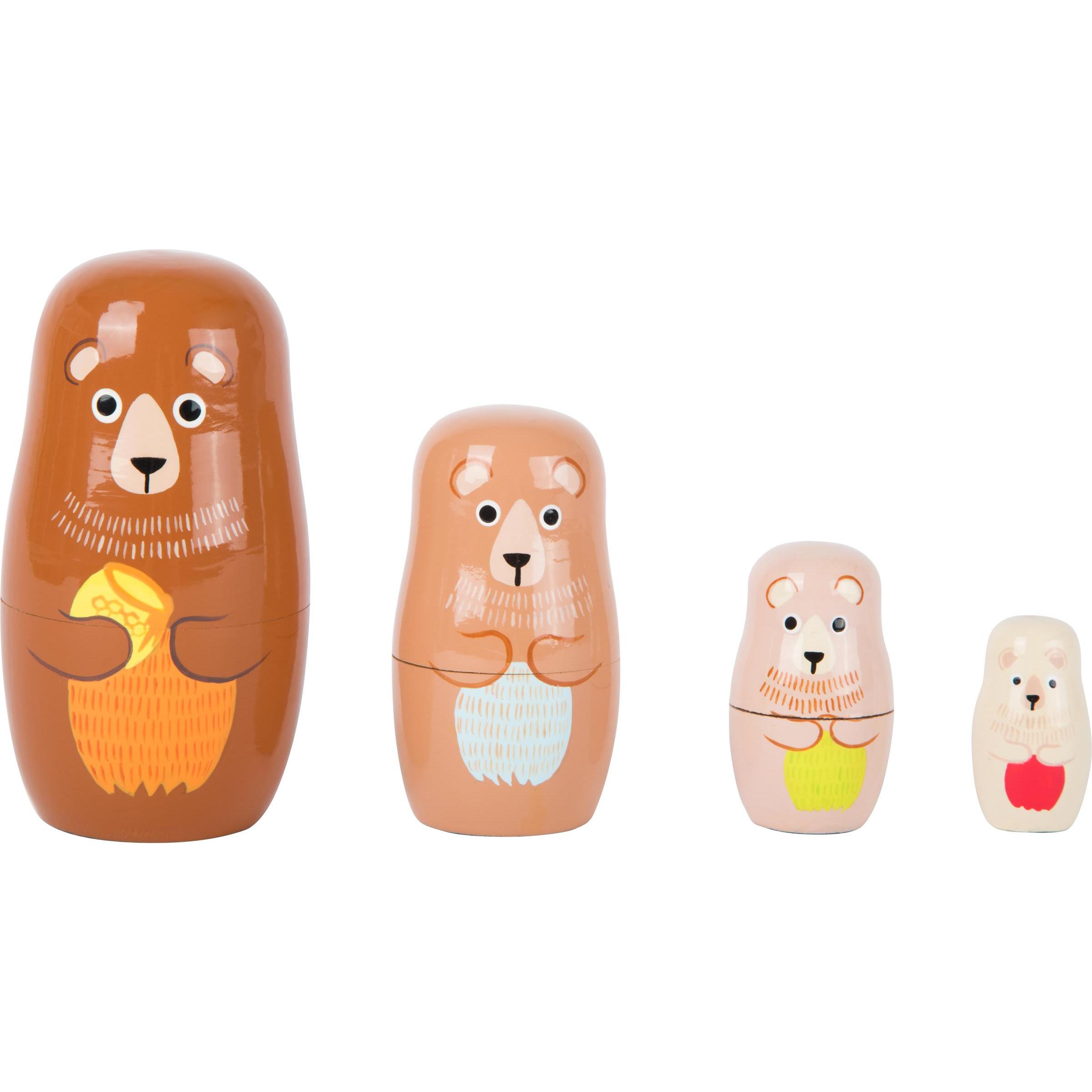 small foot Matrjoschka Bären-Familie