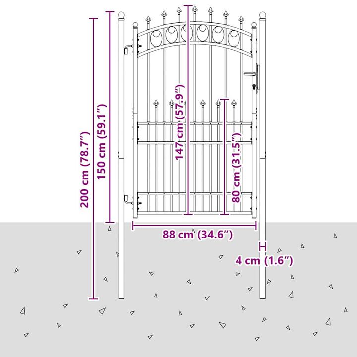 Produktbild vidaXL Zauntor