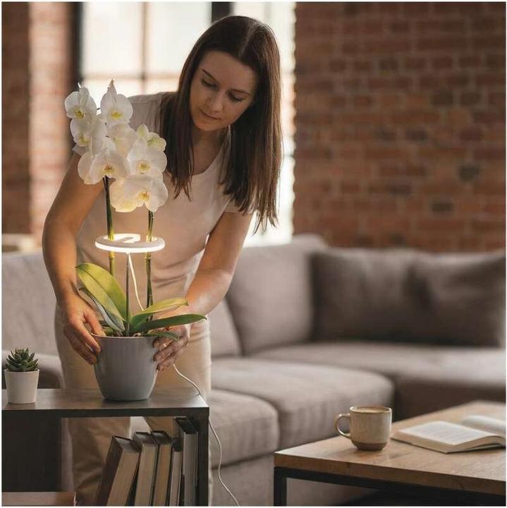 Immagine prodotto Emos Pflanzenlampe LED Vollspektrum, 39 LEDs, für Innenräume, mit Zeitschaltuhr, dimmbar (LED, 5 V)