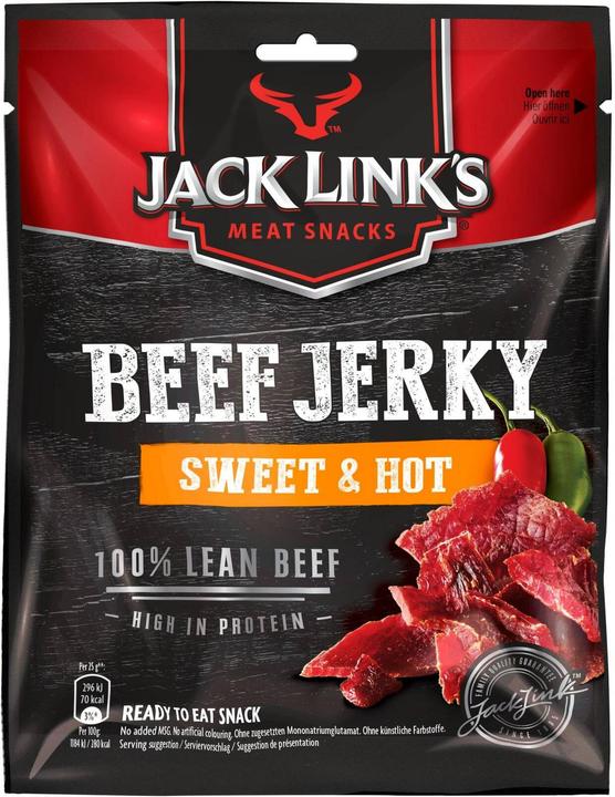 Image du produit Jack Link's Snacks à la viande Beef Jerky Sweet & Hot 12 x 60 g (720 g)