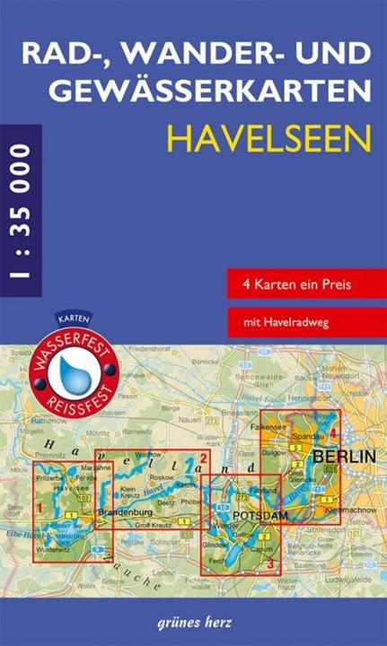 Produktbild Rad-, Wander- und Gewässerkarten-Set: Havelseen 1 : 35 000 35000