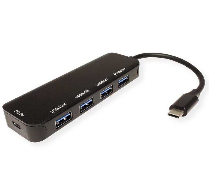 Image du produit Value Hub USB 3.2 Gen 1, 4x, câble de connexion de type C (USB-C, 4 ports)