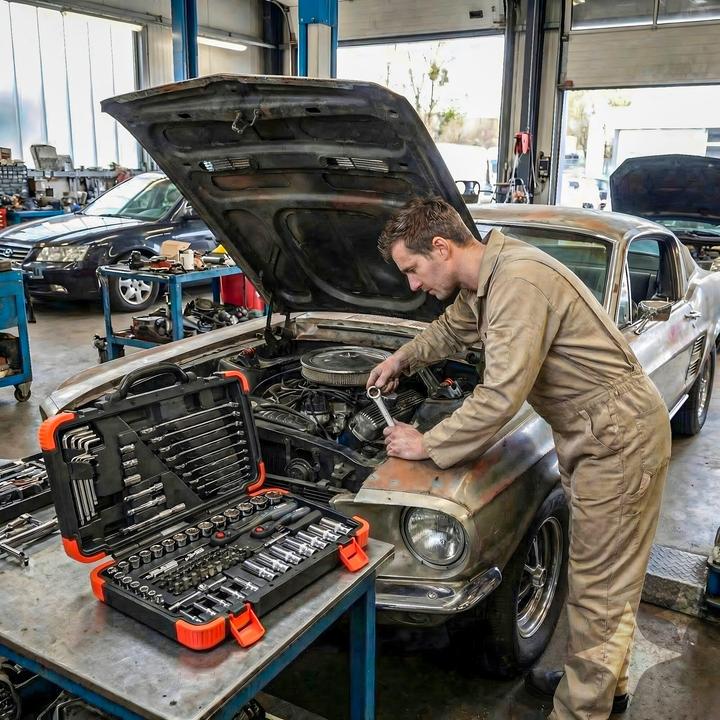 Productafbeelding Vigor Werkzeugkoffer ∙ V2470N ∙ 5/16 Zoll (8 mm) Sechskant, 1/4 Zoll (6,3 mm) Vierkant, 3/8 Zoll (… (92 onderdelen)