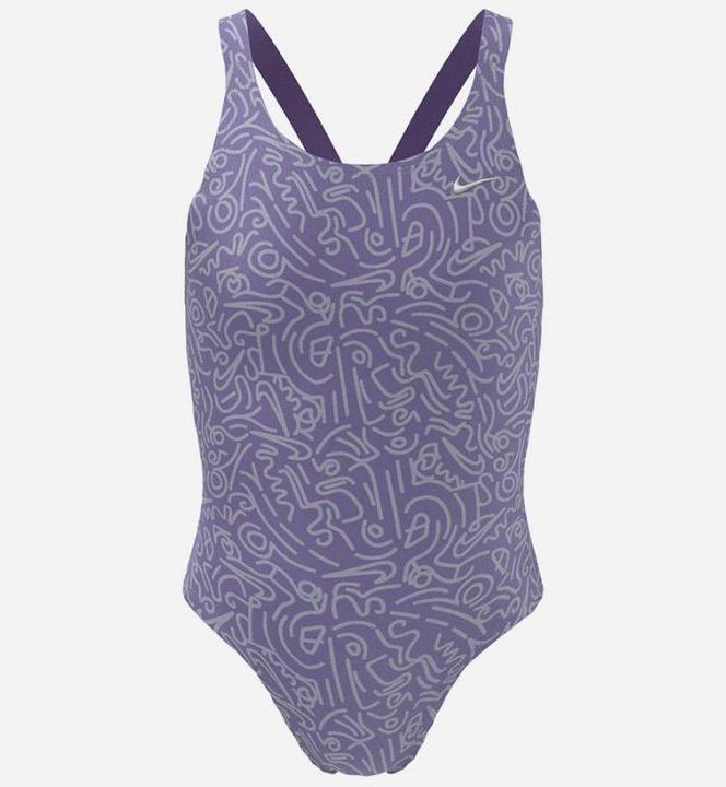 Actual product image Nike Hydrastrong swimming costume with multicoloured print (134, 140)