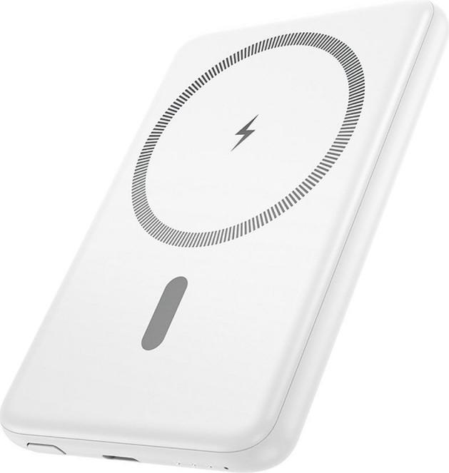 Hoco J140A, 5000mAh, 20W, PD + QI, Weiss (5000 mAh, 20 W)