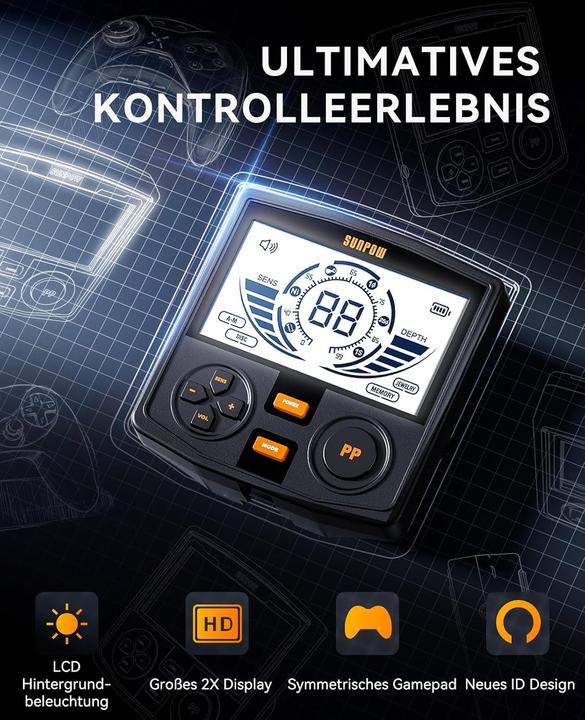 Produktbild Sunpow Metalldetektor mit Pinpointer & HD-LCD Display
