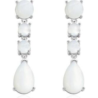 Agato, Ohrringe, - Beautiful dangle earrings with pearls AGT-E119P