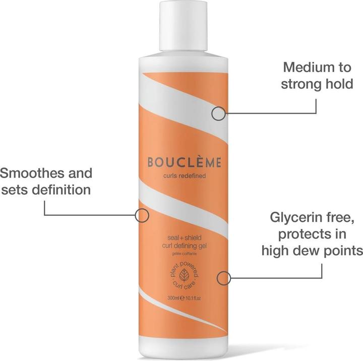 Image du produit Boucleme Bouclème Seal + Shield Curl Defining Gel 300ml (Gel coiffant, 300 ml)