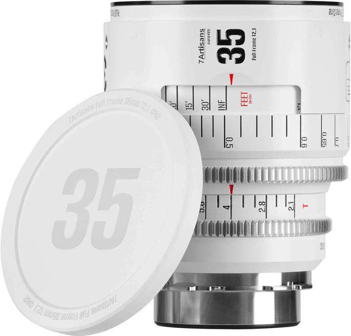 Produktbild 7artisans 35T21W-PL INF 35mm T2.1 INFINTE PL Mount (White) (Arri PL, L-Mount, Vollformat)