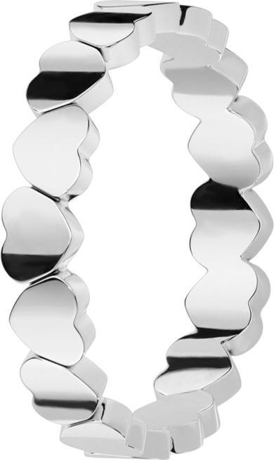 Immagine prodotto Star Piercing Anello d'argento con cuori collegati (senza ottone, Acciaio chirurgico 316L)