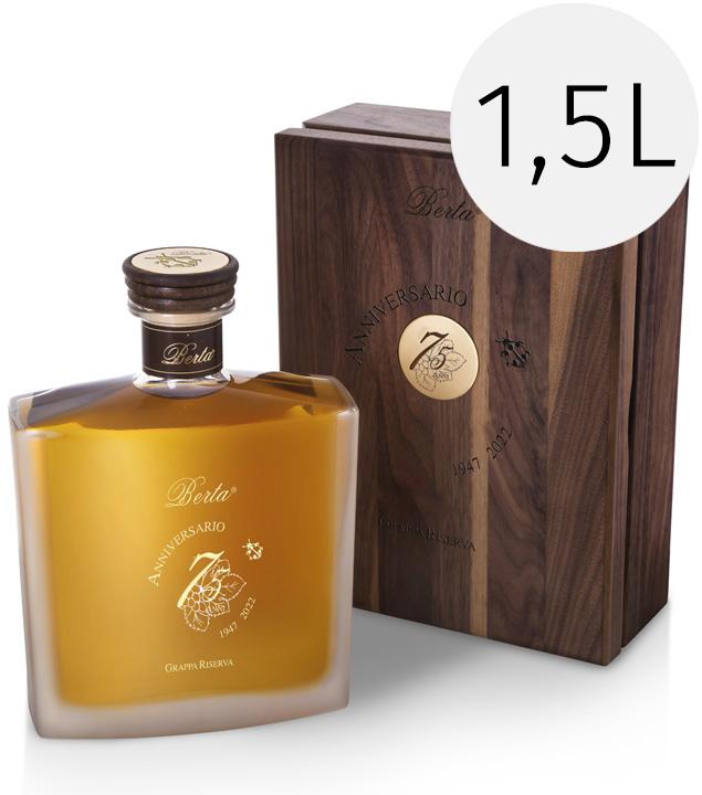 Actual product image Berta Grappa Riserva Anniversario 75 Anni