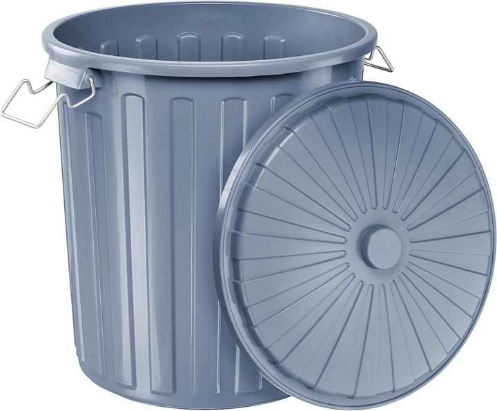 Productafbeelding Helit Abfalleimer mit Deckel und Griff, Set von 5, vielseitig verwendbar (55 l)