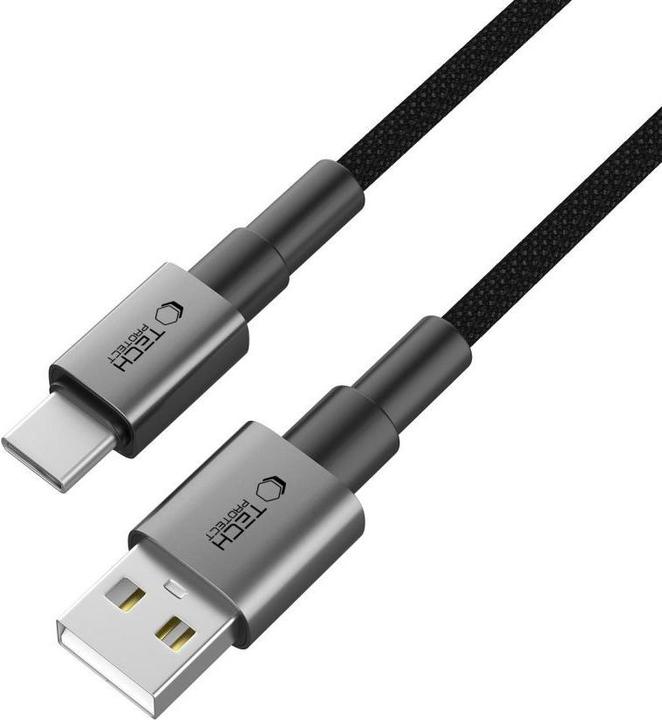 Image du produit Tech-Protect UltraBoost DNA USB-A / USB-C Cable 15W/3A 200cm - Gray (2 m, 15 W)
