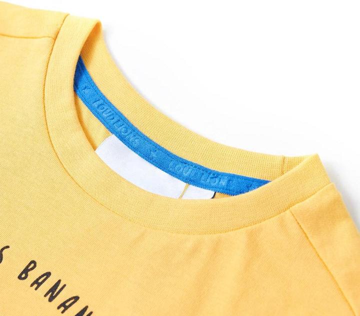 Produktbild vidaXL Kinder-T-Shirt Helles Ocker 116,Material: 100