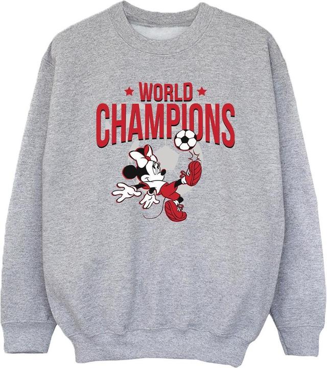 Actual product image Disney Girls Minnie Mouse World Champions Sweatshirt (104)
