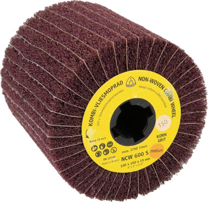 Produktbild Klingspor NCW 600 S - Vlieswalzen 100 x 100 x 19 mm (80)