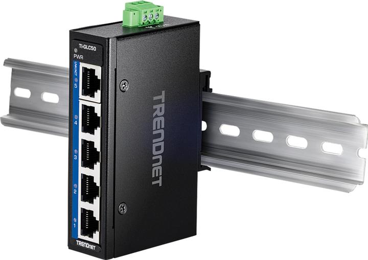 Immagine prodotto Trendnet TI-GLC50 5 porte Gigabit industriali su guida DIN Mini (5 porte)