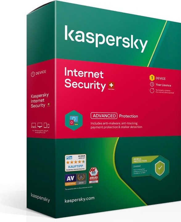 Produktbild Kaspersky Internet Security (1 User, 12 Monate)