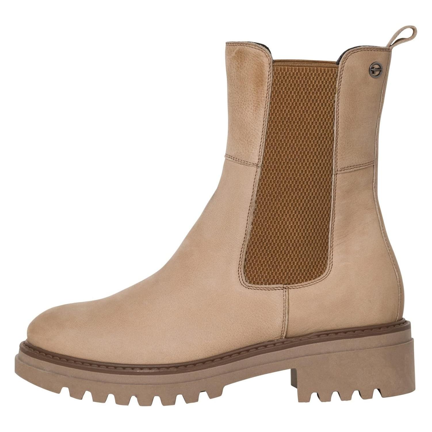 Tamaris, Vrouwen, Laarzen, Chelsea Laars, Beige, (38)