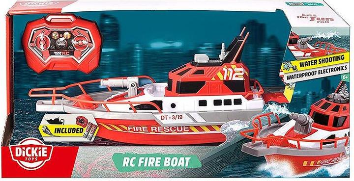 Actual product image Dickie RC steerable fire boat