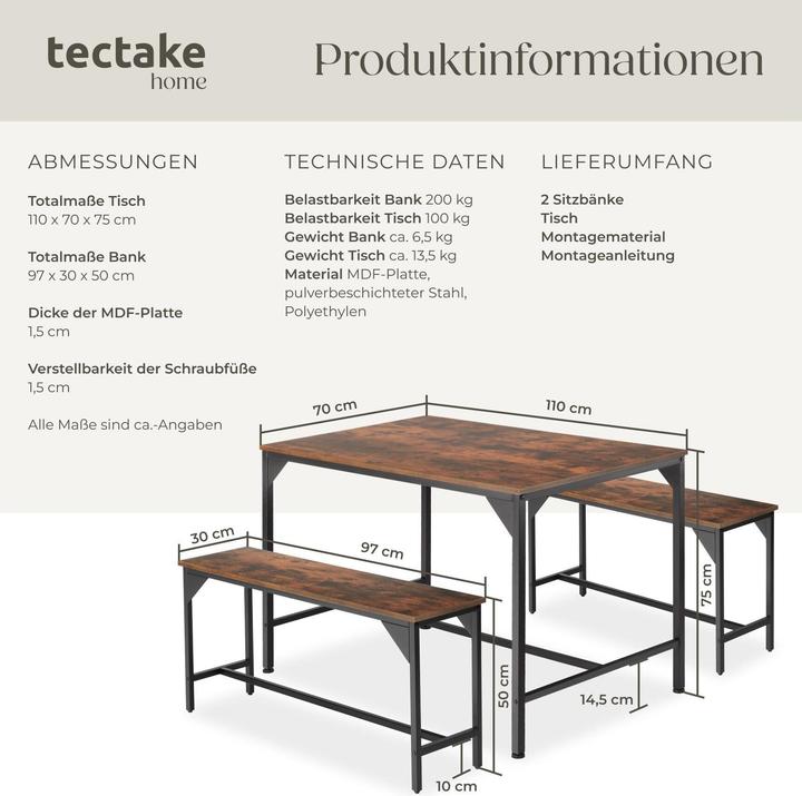 Produktbild tectake Bolton (Holz)