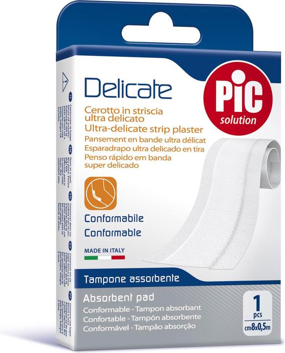 Actual product image PIC Aposito Delicate Antibacterial Blue 6cm x 0.5m (1 x)