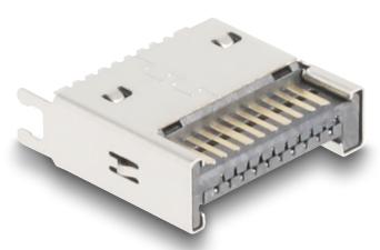 Image du produit Delock USB 10 Gbps Type-E Key A 20 Pin mâle droit pour SMT (0.01 m)