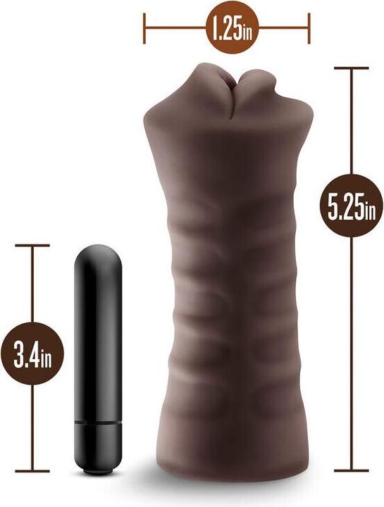 Image du produit HOT Chocolate - Masturbateur avec vibromasseur bullet Heather - Bouche