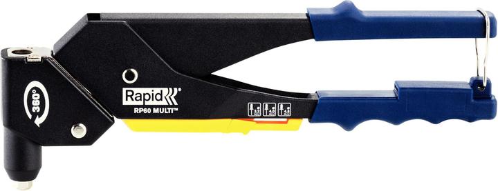 Immagine prodotto Rapid RP60 Pinza multipla per rivetti ciechi con testa rotante (345 mm)