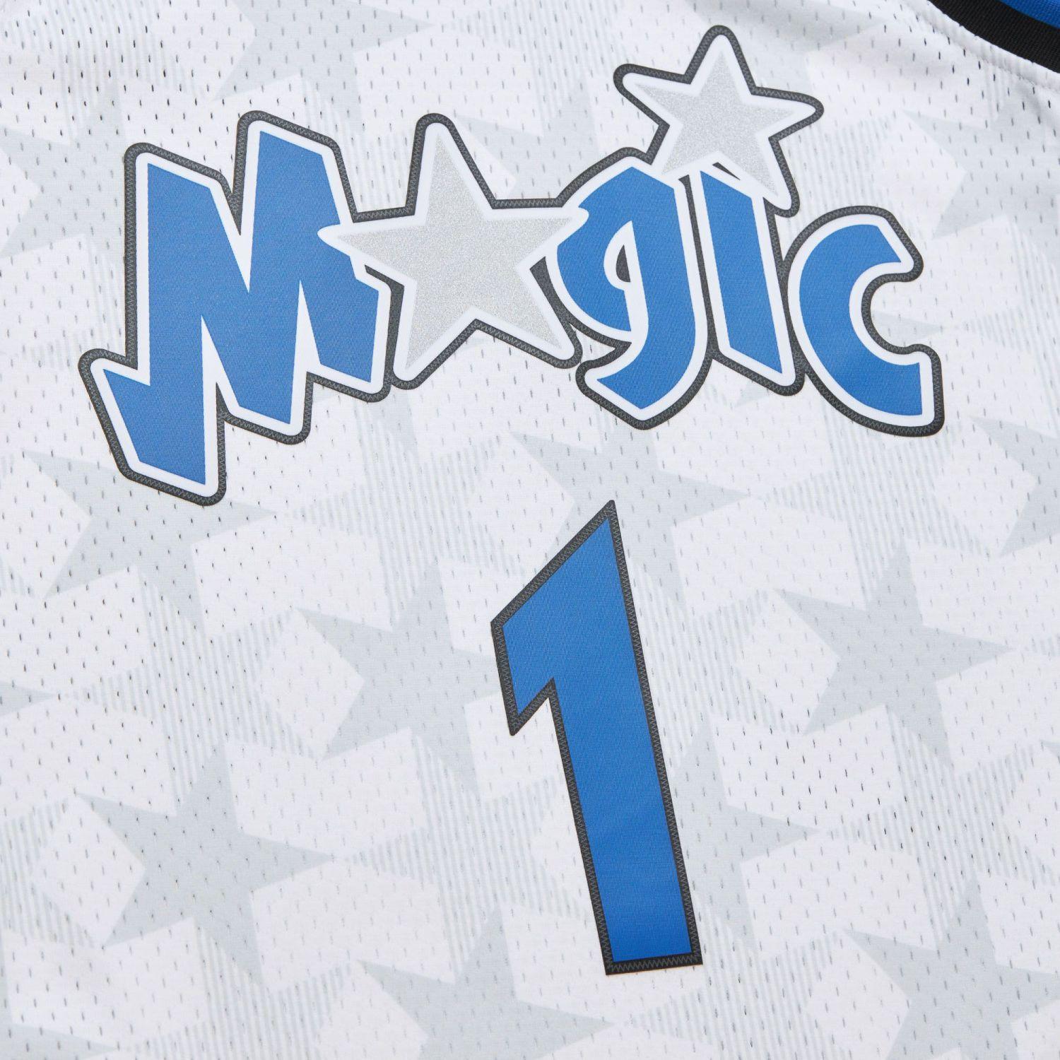 Thumbnail - Mitchell & Ness, Herren, Sportshirt, Swingman Mesh Jersey Orlando Magic Anfernee Hardaway - XXL (XXL), Weiss, XXL