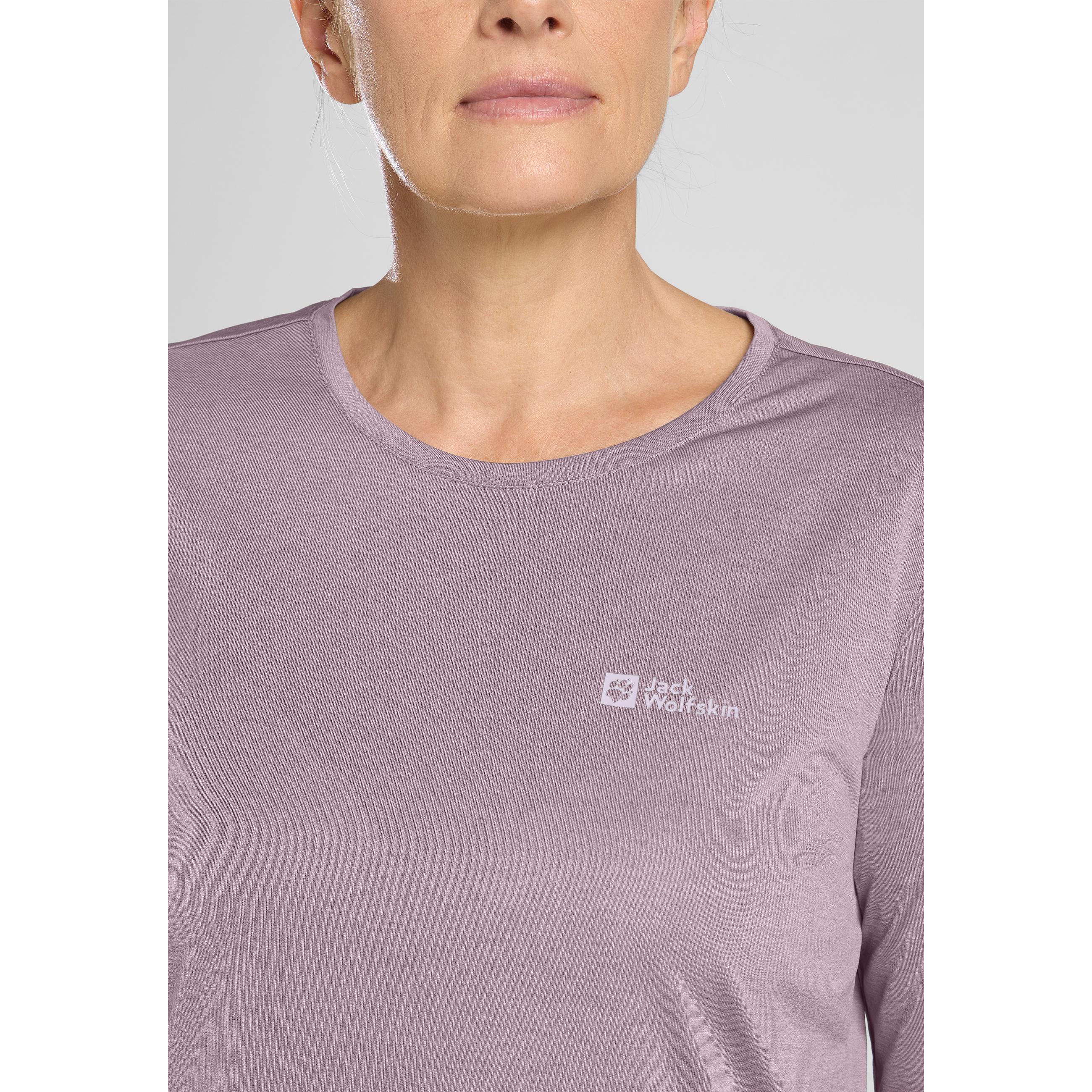 Thumbnail - Jack Wolfskin, Damen, Sportshirt, Crosstrail 3/4 T W (L), Violett, L