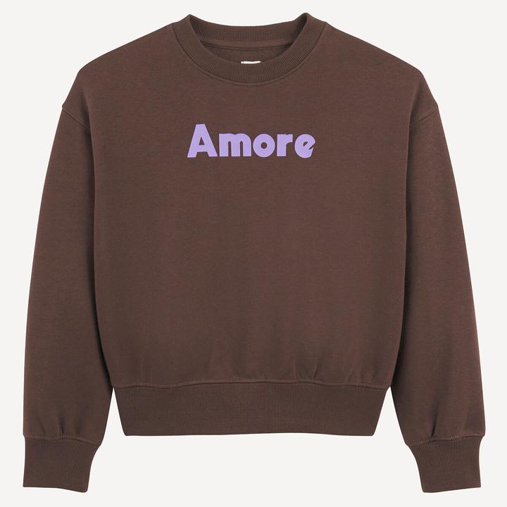 Actual product image La Redoute Collections Sweatshirt mit Rundhals und Message (164)