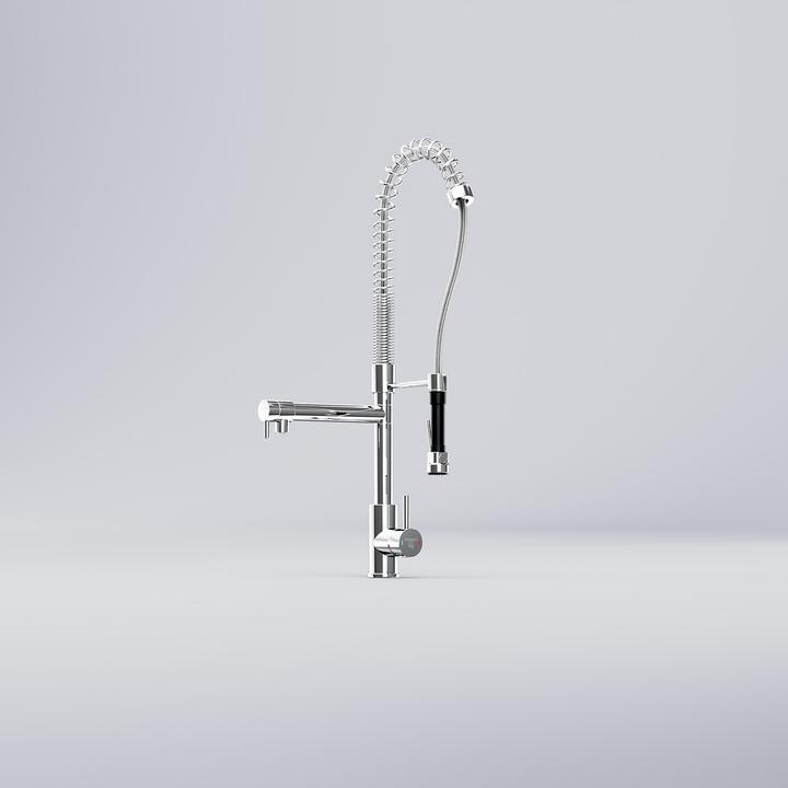 Produktbild Steinberg Serie 100 Küchenarmatur, mit Handbrause, Ausladung 156mm, schwenkbar, 1001480