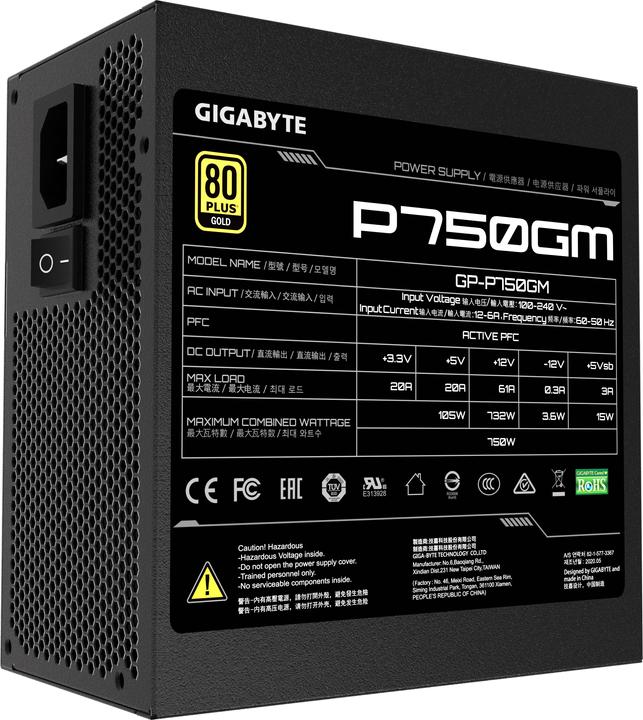 Produktbild Gigabyte P750GM (750 W)