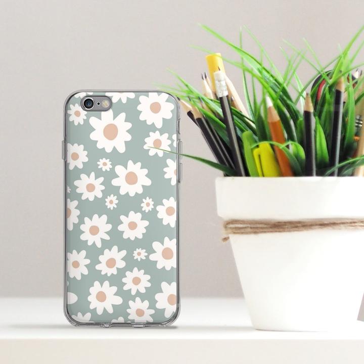 Produktbild DeinDesign Silikon Hülle für Apple iPhone 6 Handyhülle Case Smartphone Schutzhülle Blumen Gänseblume Muster (Apple iPhone 6)