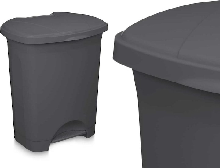 Produktbild Natec Papierkorb mit Pedal Anthrazit Kunststoff 30 L (4 Stück) (30 l)