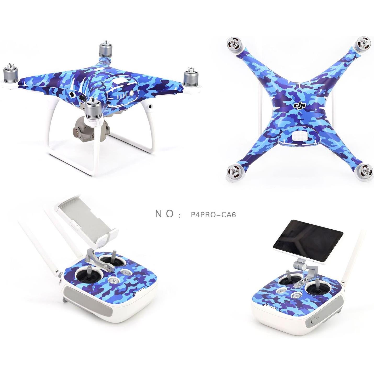 Pgytech Pelle blu militare (DJI Phantom 4 Pro), Accessori per drone, Blu