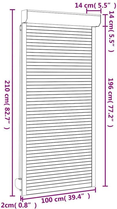 Produktbild vidaXL Helin (100 x 210 cm)