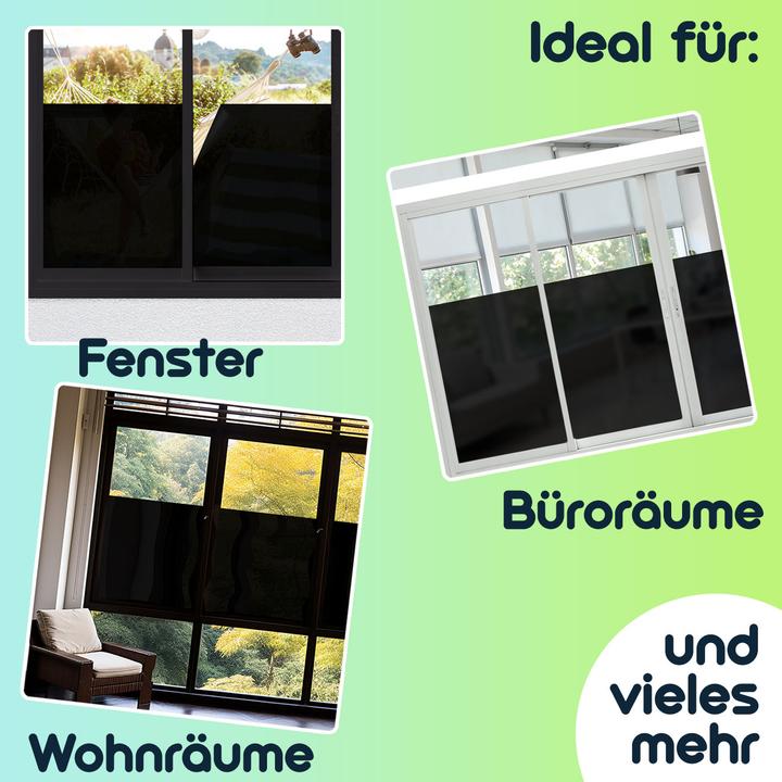 Actual product image Casativo Set of 2 privacy film, dark, with UV protection, self-adhesive (200 x 50 cm)