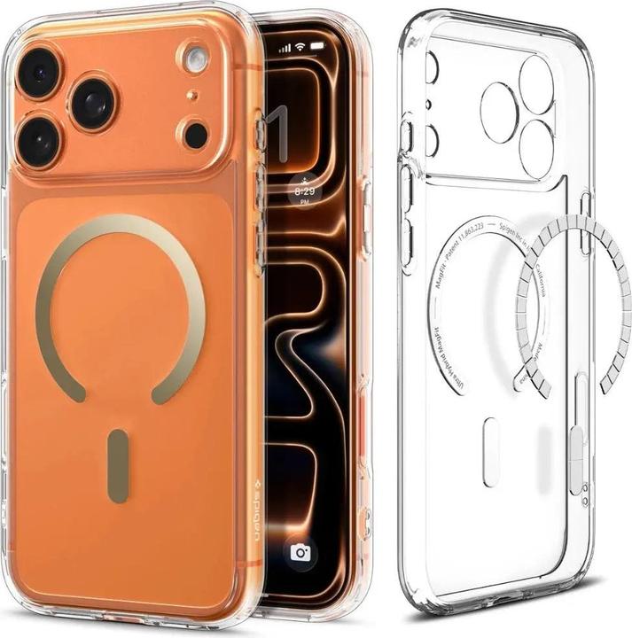 Produktbild Spigen Ultra Hybrid MagSafe Schutzhülle für Apple iPhone 17 Pro klar gold (Apple iPhone 17 Pro)