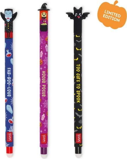 Legami Roller Gelstift the Boo Crew 3er Set (Mehrfarbig, 3 x)
