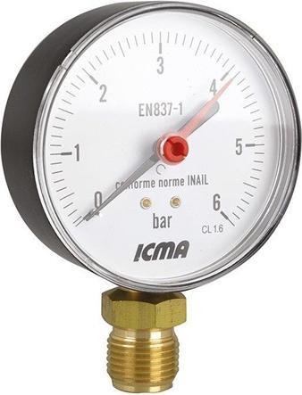 Icma MANOMETER 80MM. 1/2. 10 BAR
