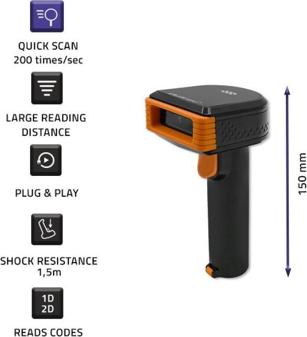 Produktbild Qoltec Codeleser