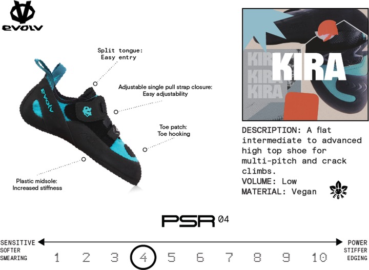 Actual product image Evolv Kira climbing shoes (39)