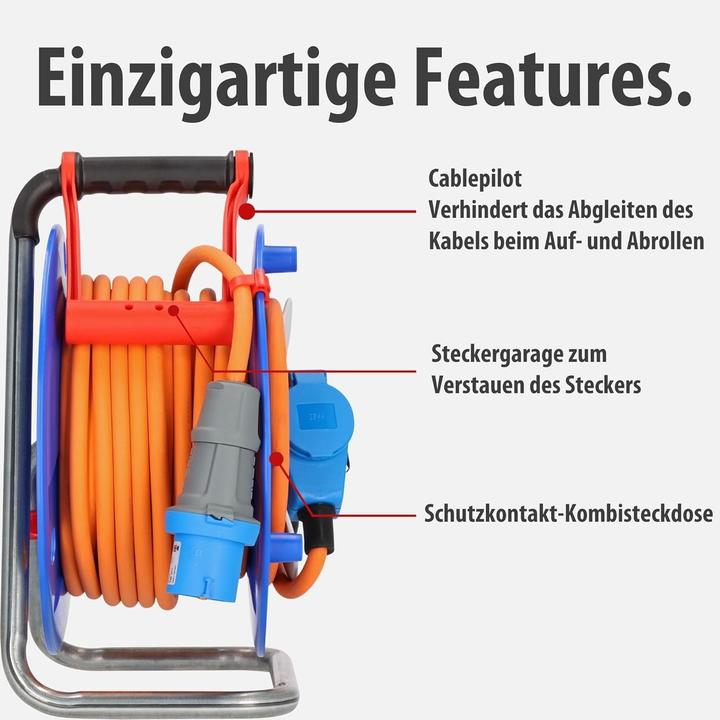 Image du produit Brennenstuhl Tambour de câble de camping (25 m, 2.50 mm²² mm)