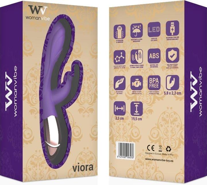 Actual product image Womanvibe Rabbit vibrator "Viora